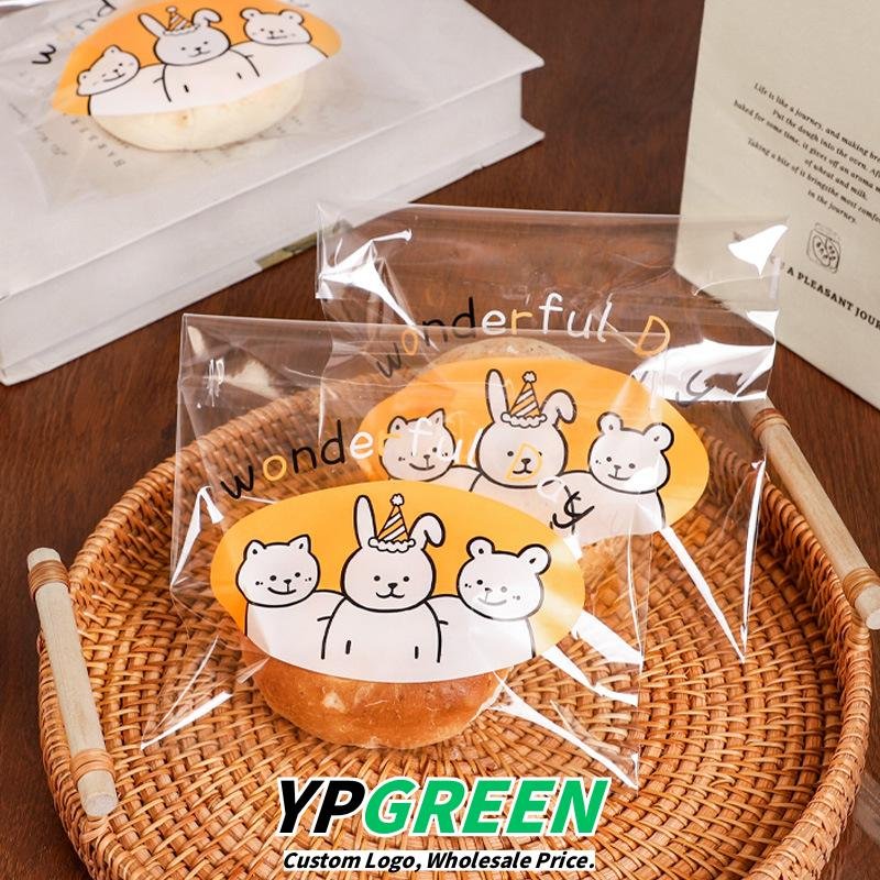 Wholesale Transparent Self-Adhesive Seal Bags for Bagels, Toast, Croissants, and Baguettes Takeout - Factory Price Guarantee