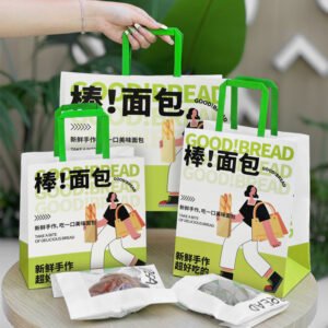 Wholesale Large and Small Kraft Handheld Bags for Cake Shop Dessert and Bread Takeout - Factory Direct Supply