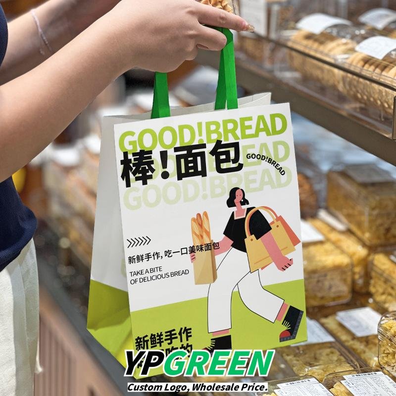 Wholesale Large and Small Kraft Handheld Bags for Cake Shop Dessert and Bread Takeout - Factory Direct Supply