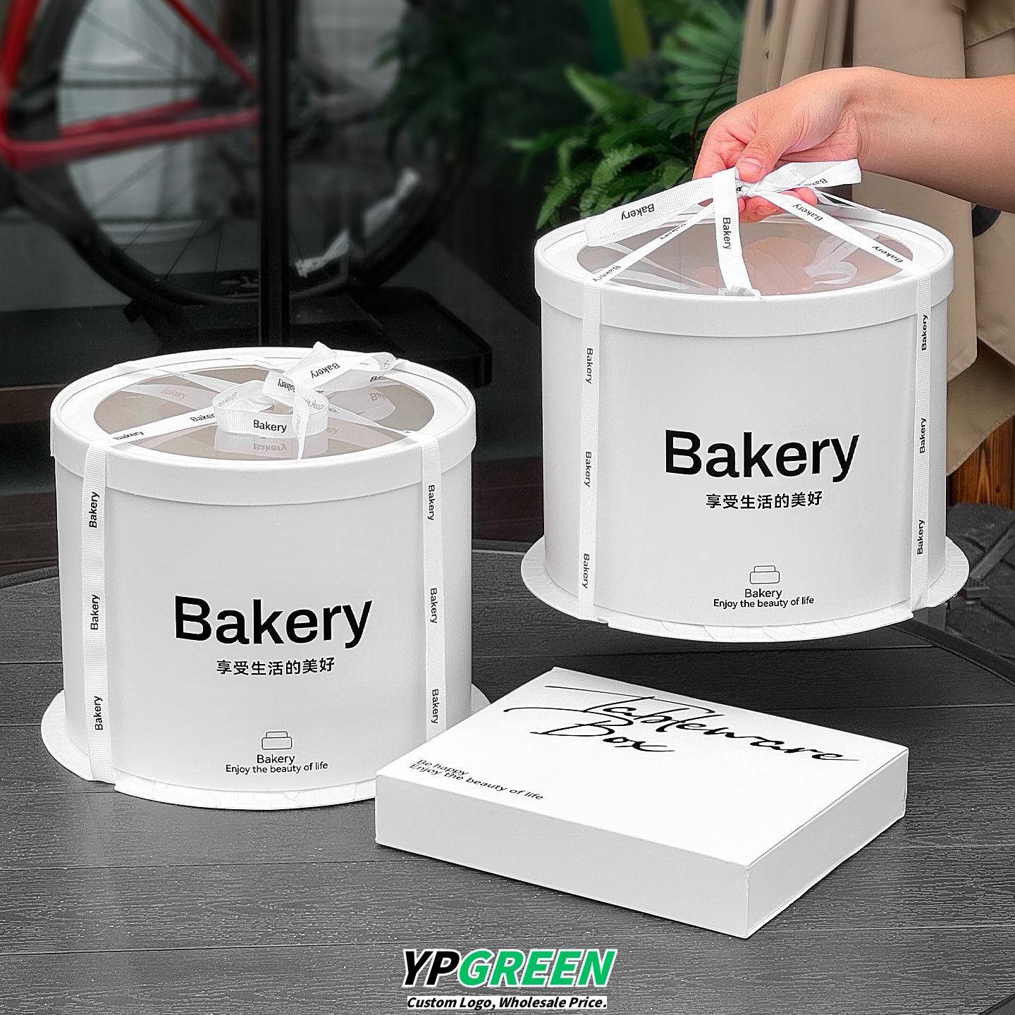 Wholesale Transparent 6-Inch Disposable Tall Round Birthday Cake Boxes with Tray for Mousse Takeout - OEM Available