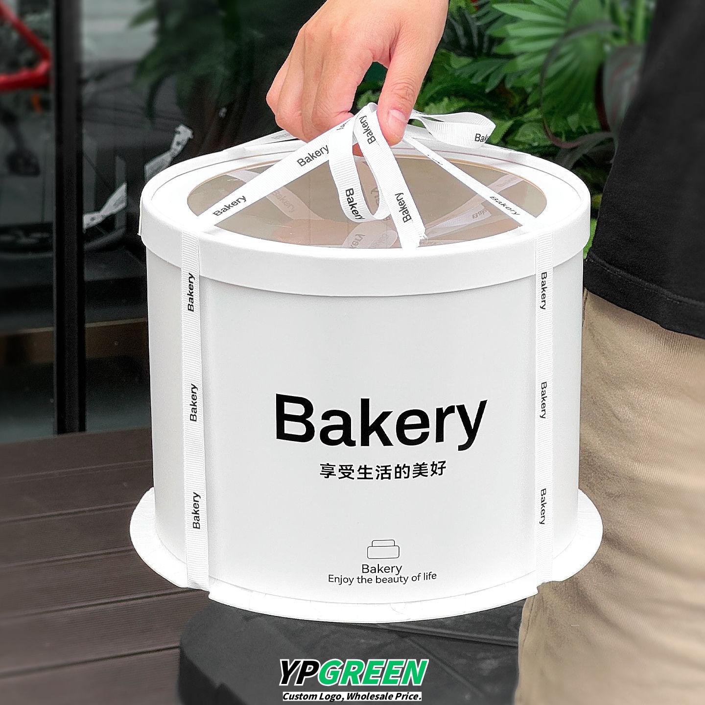 Wholesale Transparent 6-Inch Disposable Tall Round Birthday Cake Boxes with Tray for Mousse Takeout - OEM Available