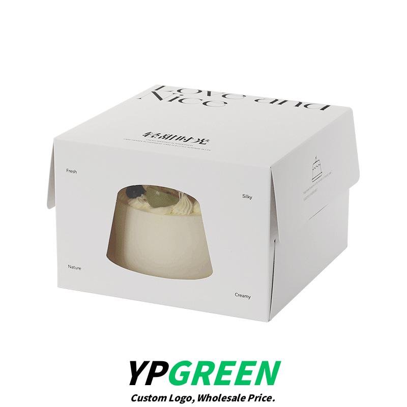 Wholesale 6-Inch Disposable Birthday Cake Boxes and Insulated Bags for Mousse and Basque Desserts Takeout - Dropshipping Available Worldwide