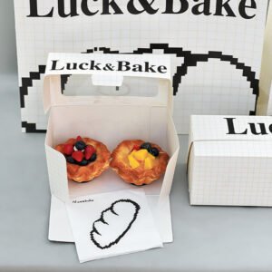 Wholesale Window Non-Foldable Boxes for Portuguese and Sunflower Egg Tarts Takeout - Direct Supplier