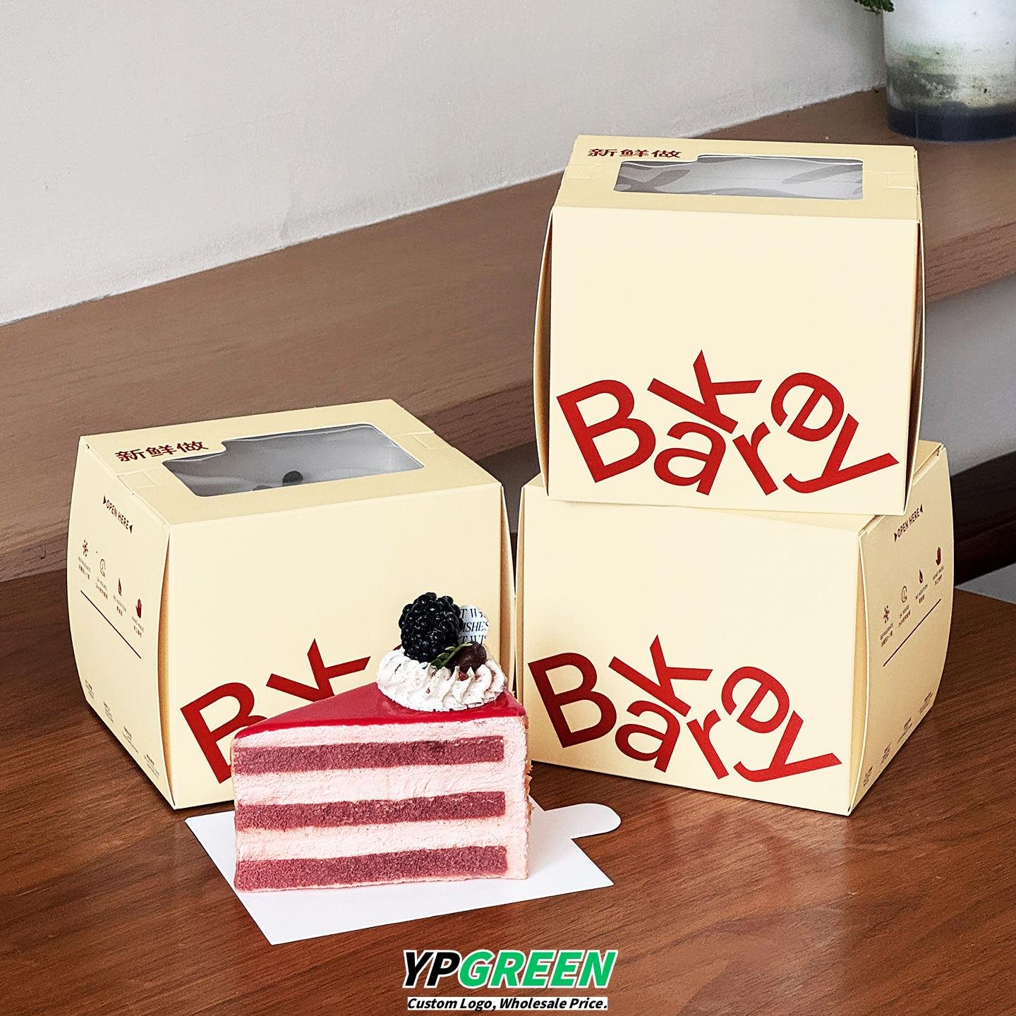 Wholesale Transparent Window Boxes for 3-Inch Cut Cake Slices and Mousse Takeout - Factory Direct Supply