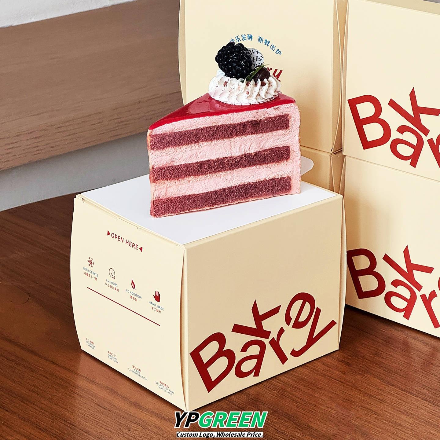 Wholesale Transparent Window Boxes for 3-Inch Cut Cake Slices and Mousse Takeout - Factory Direct Supply