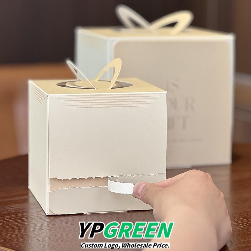 Wholesale 4-Inch Birthday Cake Boxes and 3-5-6 Inch Handheld Window Tearable Mousse Boxes for Small Pastry Takeout - Flexible Terms