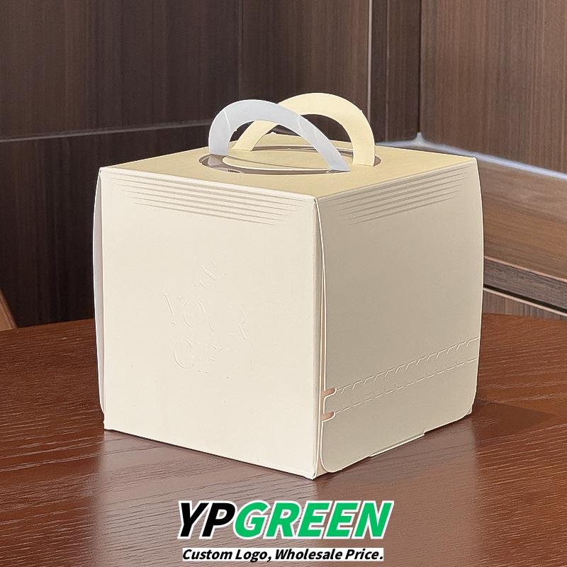 Wholesale 4-Inch Birthday Cake Boxes and 3-5-6 Inch Handheld Window Tearable Mousse Boxes for Small Pastry Takeout - Flexible Terms