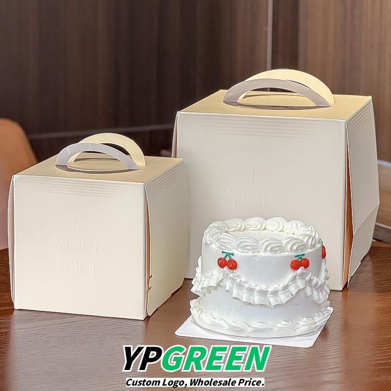 Wholesale 4-Inch Birthday Cake Boxes and 3-5-6 Inch Handheld Window Tearable Mousse Boxes for Small Pastry Takeout - Flexible Terms