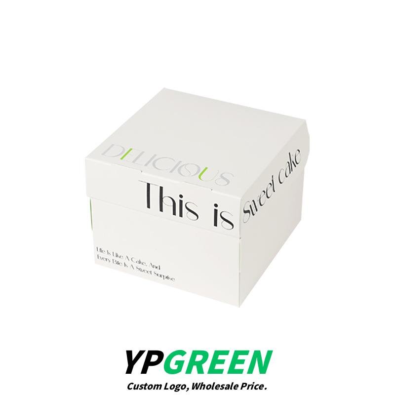 Wholesale Hot Silver Double-Sided Printed 3-Inch Mini Cake Boxes for Cut Mousse Slices Takeout - Scalable Orders