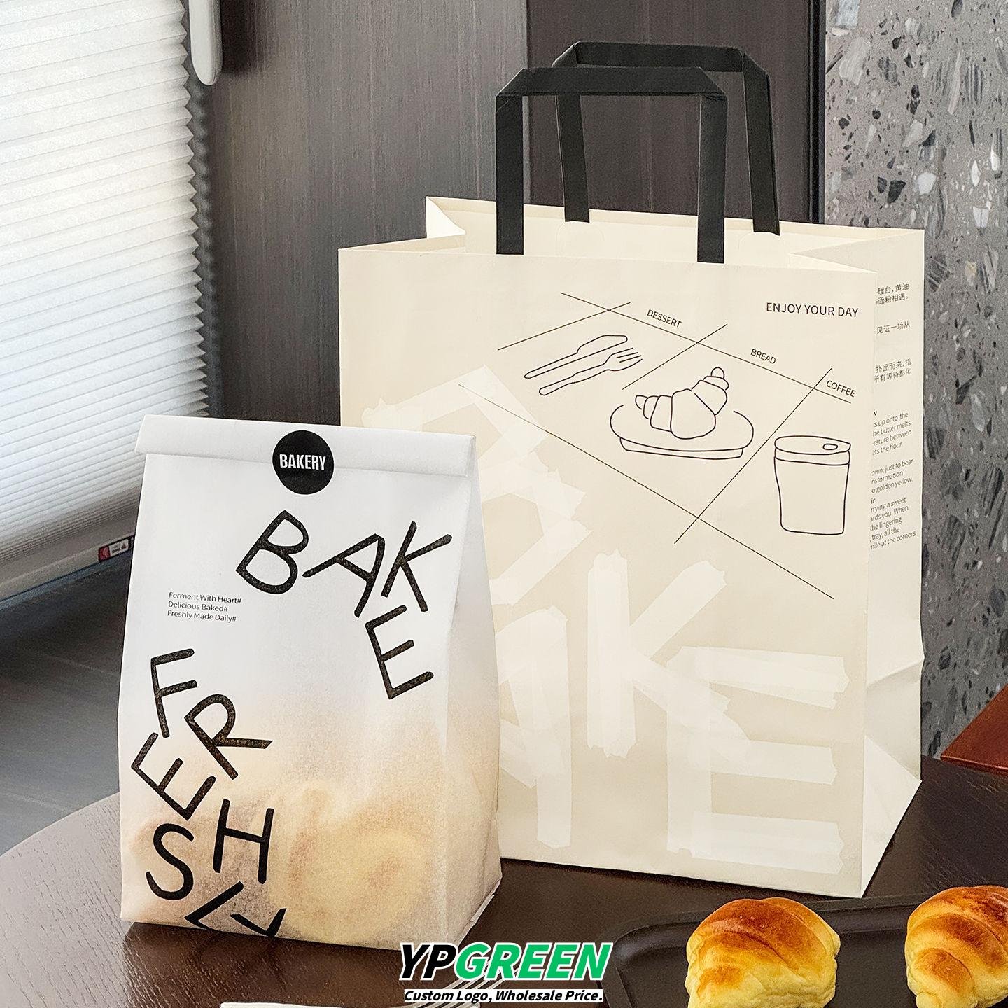 Wholesale Semi-Transparent Cotton Paper Bags for Donuts, Bagels, Soda Bread, and Bakery Takeout - Direct Supplier