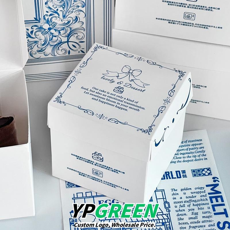 Custom Simple Dessert Boxes for 2-3 Inch Baking Takeout - Wholesale Factory Price