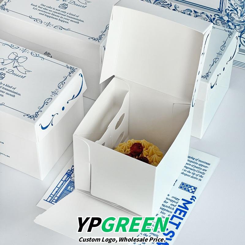 Custom Simple Dessert Boxes for 2-3 Inch Baking Takeout - Wholesale Factory Price