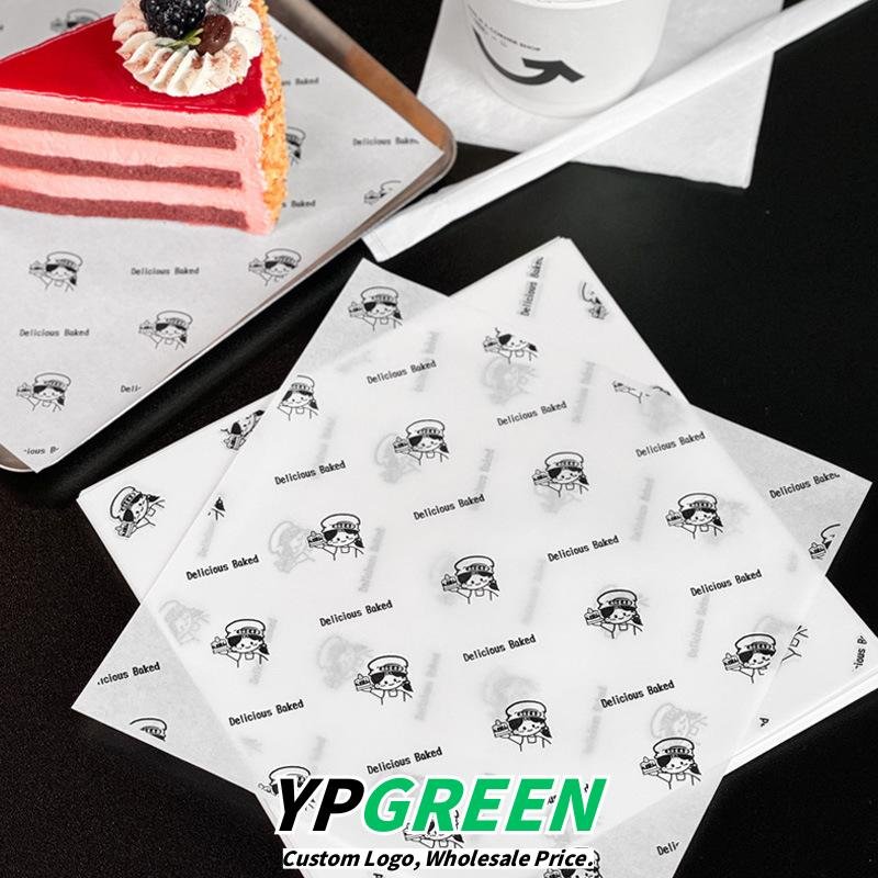 Wholesale Oil-Proof Cartoon Tray Liner Paper for Tiramisu, Baking, Desserts, and Hamburger Packaging - Direct Supplier