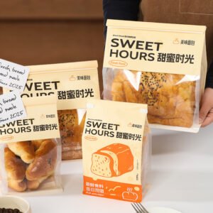 Wholesale Food-Grade Self-Seal Bags for 450g Rock-Fired Toast and Sliced Horn Bread Takeout - Factory Direct Supply