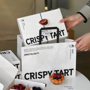 Wholesale Disposable 4-6 Pack Portuguese Egg Tart Boxes for Home and Commercial Takeout - Factory Direct Supply