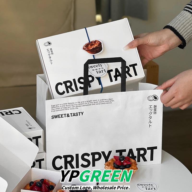 Wholesale Disposable 4-6 Pack Portuguese Egg Tart Boxes for Home and Commercial Takeout - Factory Direct Supply