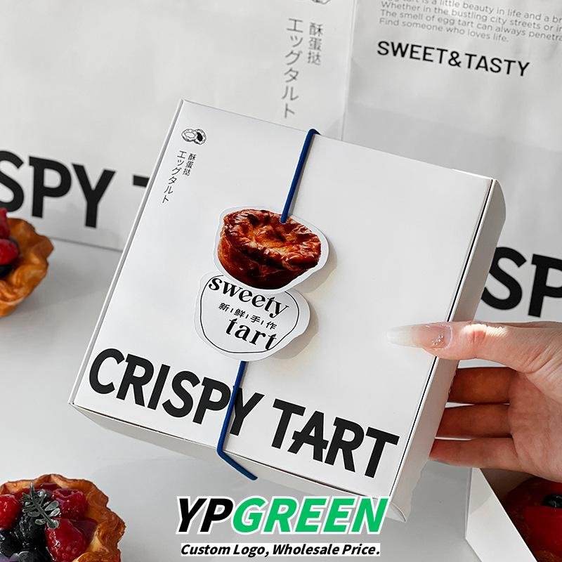 Wholesale Disposable 4-6 Pack Portuguese Egg Tart Boxes for Home and Commercial Takeout - Factory Direct Supply