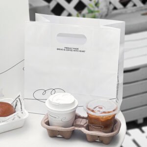 Wholesale Printed Paper Handheld Bags for Bakery Bread, Milk Tea, Drinks, and Coffee Takeout - Factory Direct Supply