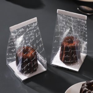 Wholesale Transparent Rolled Edge Packaging Bags for Paper Cup Cakes, Cookies, Small Madeleine, and Bakery Takeout - Factory Direct Supply