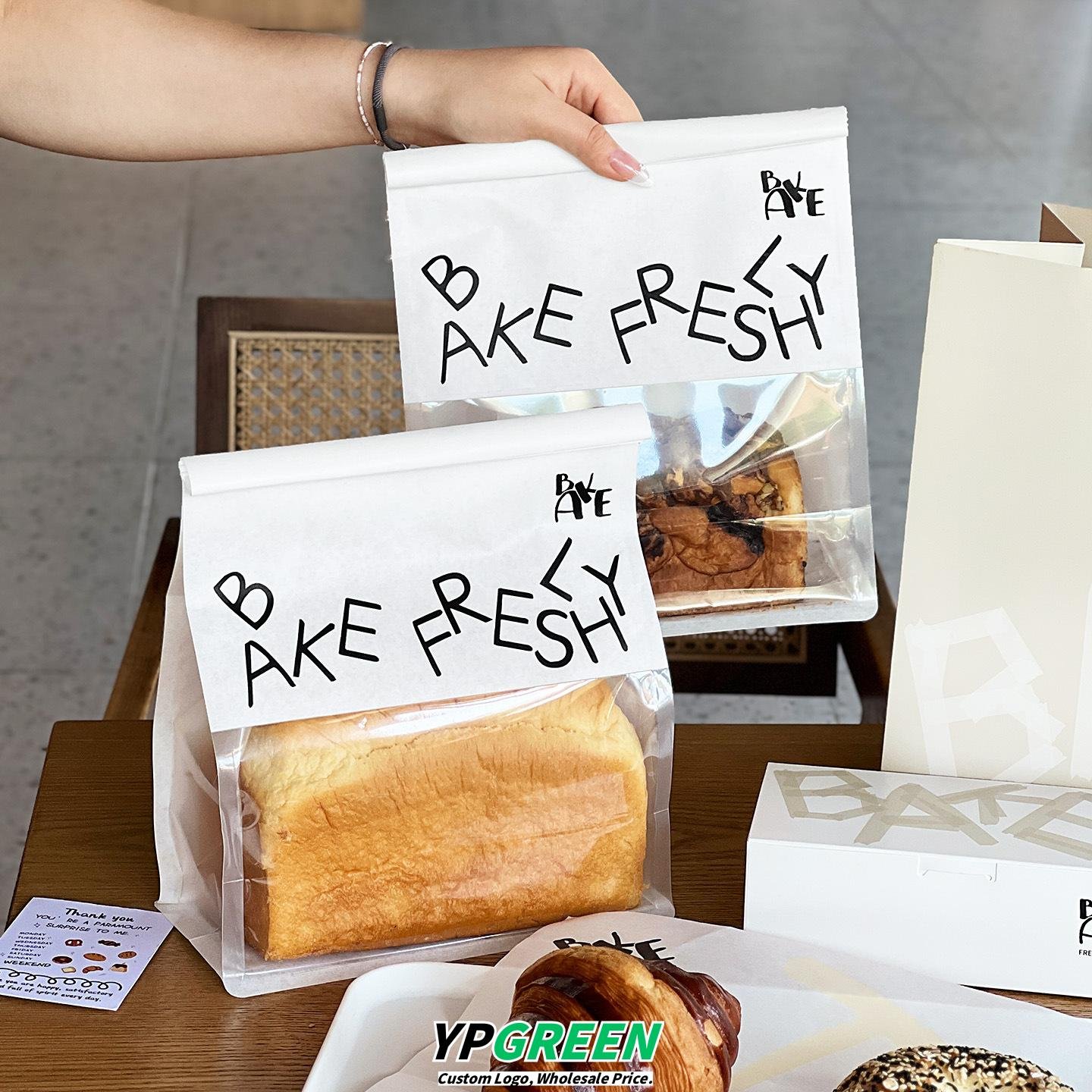 Wholesale Transparent Rolled Edge Wire Seal Food Bags for Mini Toast, Cookies, Ice Bread, and Mochi Packaging - Factory Price Guarantee