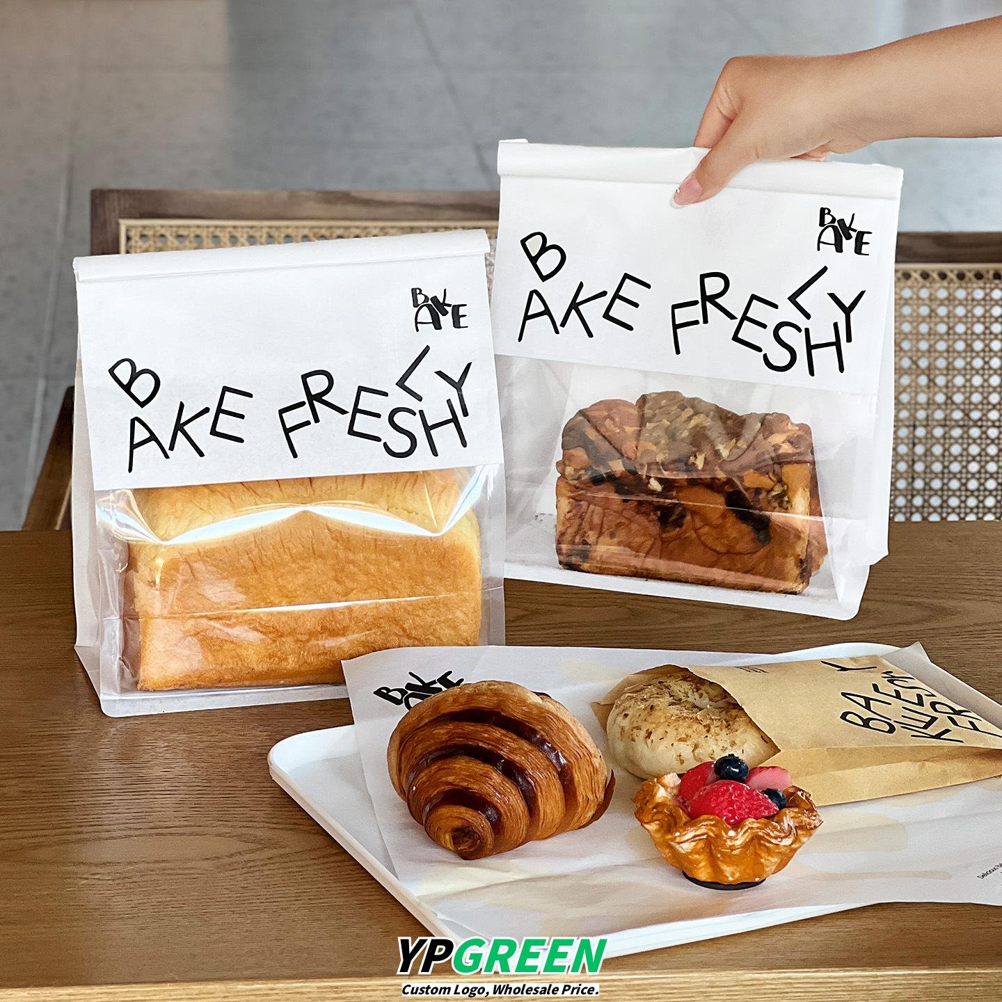 Wholesale Transparent Rolled Edge Wire Seal Food Bags for Mini Toast, Cookies, Ice Bread, and Mochi Packaging - Factory Price Guarantee