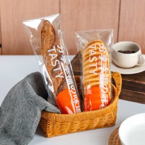 Wholesale Transparent Long Loaf Baguette Bread Packaging Bags for Bakery Takeout - Low MOQ Ready