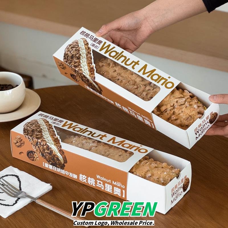 Wholesale Rectangular Clear Window Boxes for Bread, Cakes, Desserts, and Nut Takeout - Direct from Factory