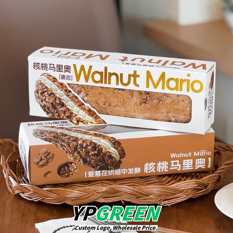 Wholesale Rectangular Clear Window Boxes for Bread, Cakes, Desserts, and Nut Takeout - Direct from Factory