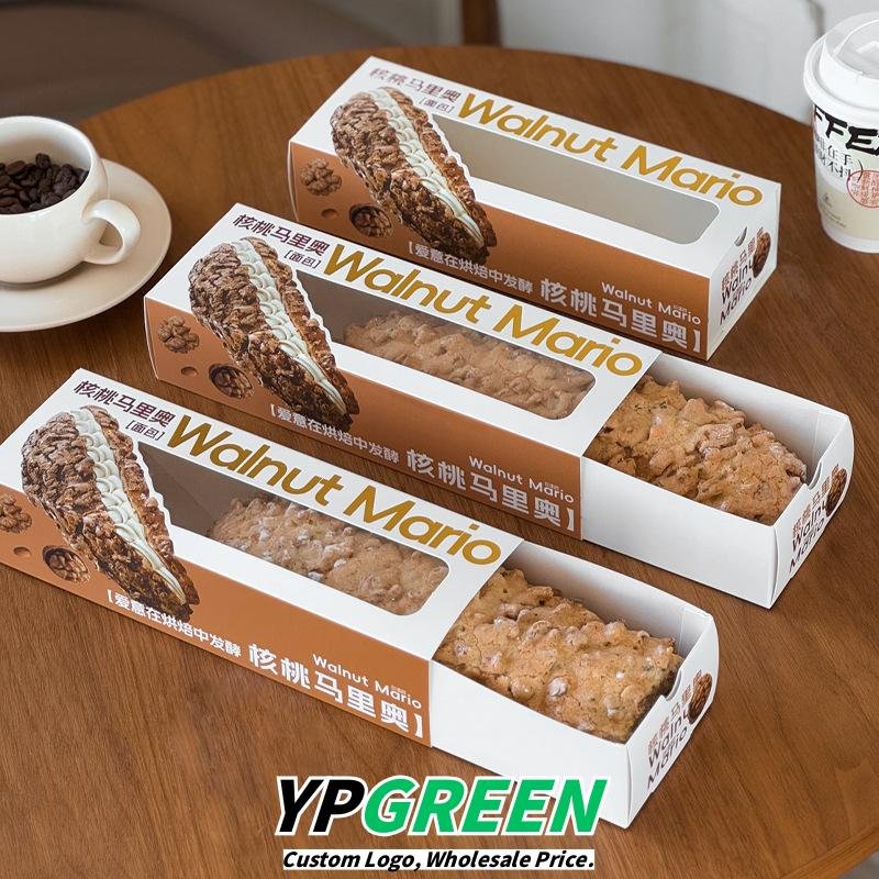 Wholesale Rectangular Clear Window Boxes for Bread, Cakes, Desserts, and Nut Takeout - Direct from Factory