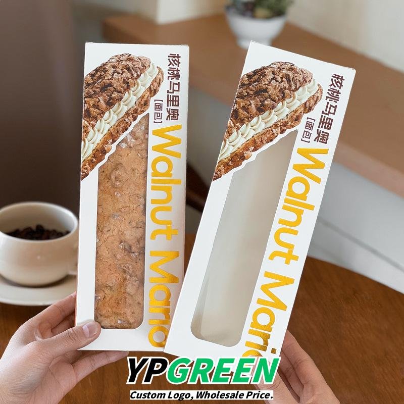 Wholesale Rectangular Clear Window Boxes for Bread, Cakes, Desserts, and Nut Takeout - Direct from Factory