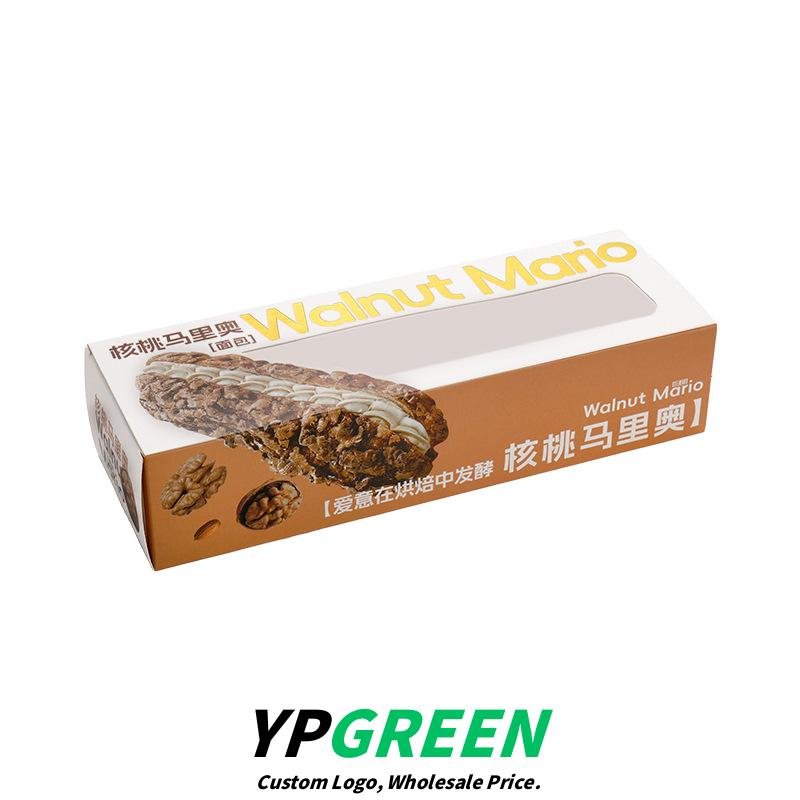 Wholesale Rectangular Clear Window Boxes for Bread, Cakes, Desserts, and Nut Takeout - Direct from Factory