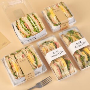 Wholesale Sandwich and Meat Floss Packaging Boxes for Cake Rolls and Picnic Bento Takeout - Factory Direct Supply