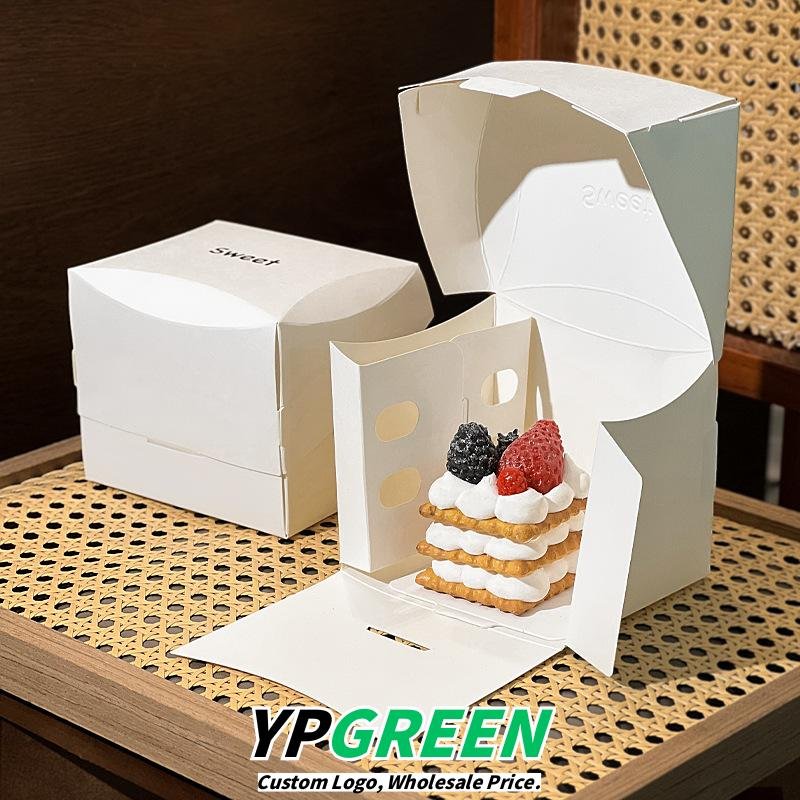 Wholesale High-End Hot Gold French Sweet Pastry Boxes for Mousse Cake Takeout - Private Label