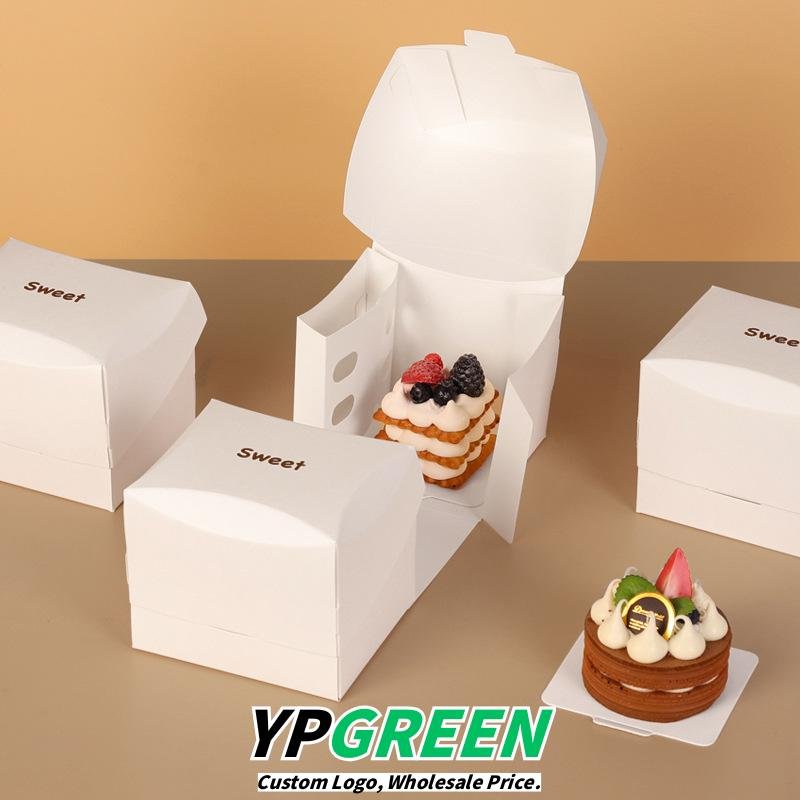 Wholesale High-End Hot Gold French Sweet Pastry Boxes for Mousse Cake Takeout - Private Label