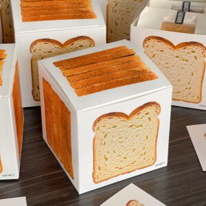Wholesale Square Paper Boxes for Thick-Cut Sliced Toast Packaging with Custom Logo - Better Pricing