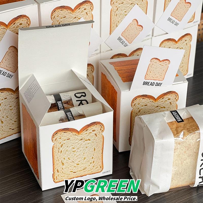 Wholesale Square Paper Boxes for Thick-Cut Sliced Toast Packaging with Custom Logo - Better Pricing