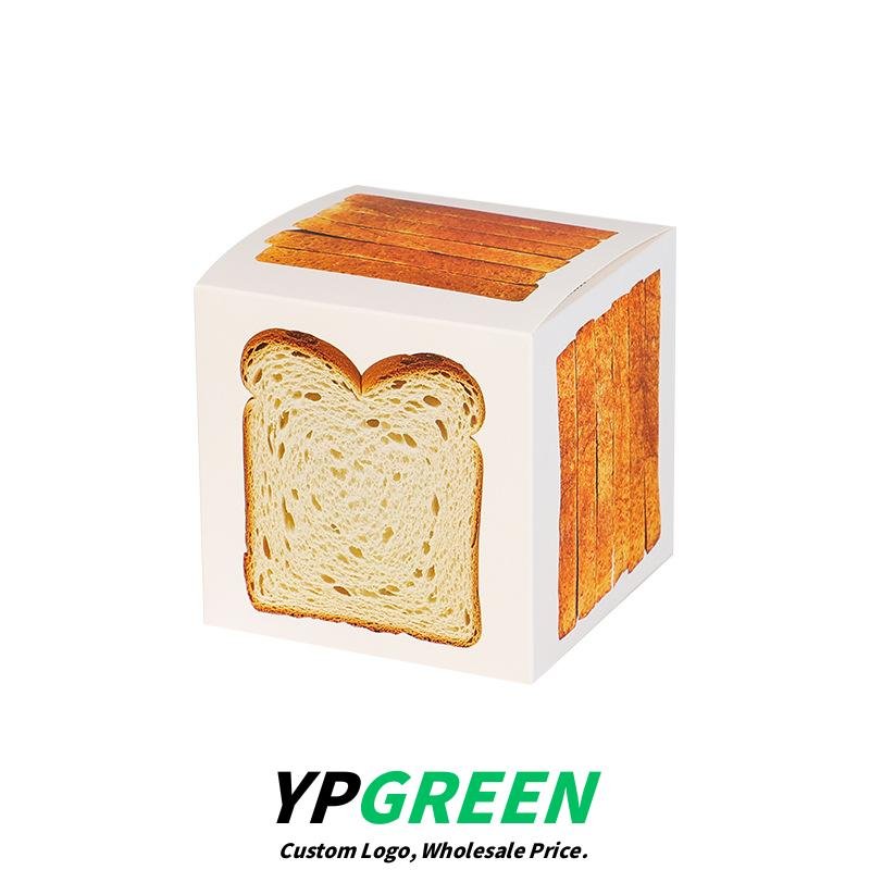 Wholesale Square Paper Boxes for Thick-Cut Sliced Toast Packaging with Custom Logo - Better Pricing