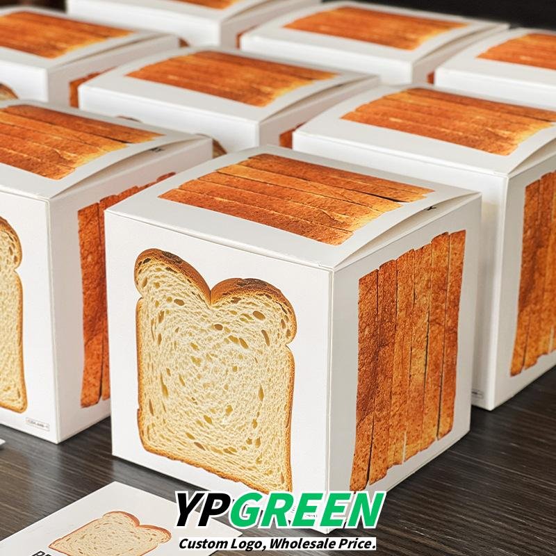 Wholesale Square Paper Boxes for Thick-Cut Sliced Toast Packaging with Custom Logo - Better Pricing
