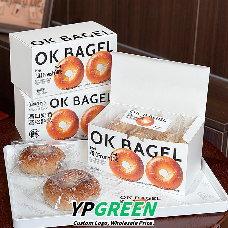 Wholesale Bagel Packaging Boxes for Sliced Bread, Sandwiches, and Bakery Takeout - Direct Supplier