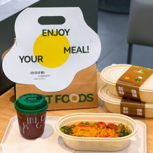 Wholesale High-Visual Appeal Disposable Meal Boxes and Bags for Korean Light Food Low-Calorie Healthy Meals - Direct Factory