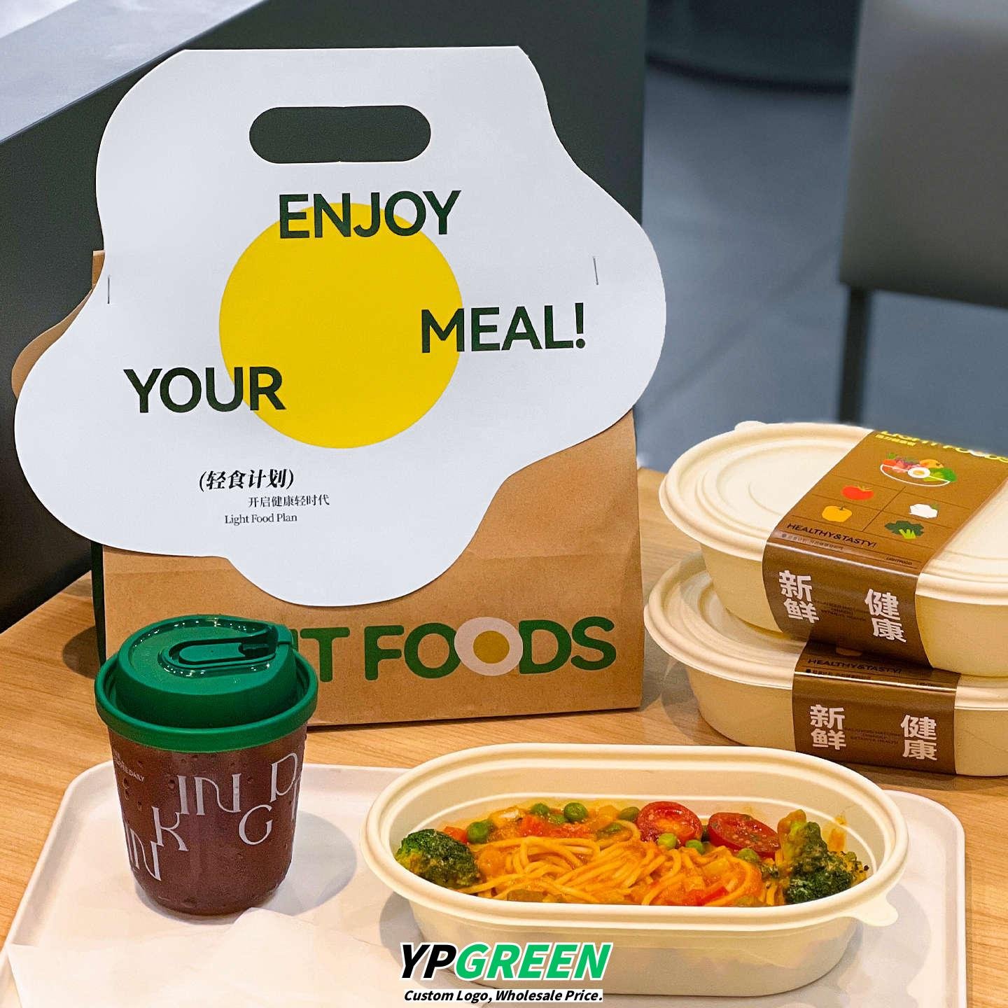 Wholesale High-Visual Appeal Disposable Meal Boxes and Bags for Korean Light Food Low-Calorie Healthy Meals - Direct Factory