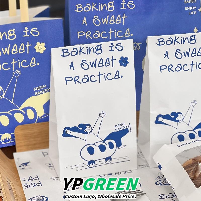 Wholesale Kraft Handheld Bags for Bakery Bread, Coffee, and Dessert Takeout - Direct from Factory