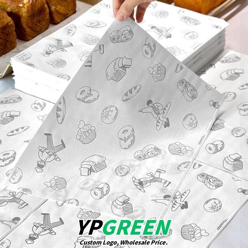 Wholesale Oil-Proof Disposable Tray Liner Paper for Bakery Toast, Cakes, and Bread Packaging - Factory Direct Supply