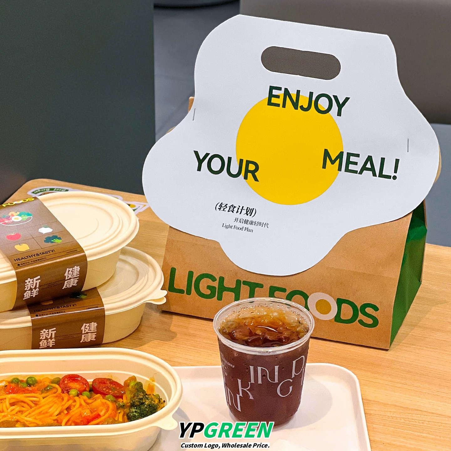 Wholesale High-Visual Appeal Disposable Meal Boxes and Bags for Korean Light Food Low-Calorie Healthy Meals - Direct Factory