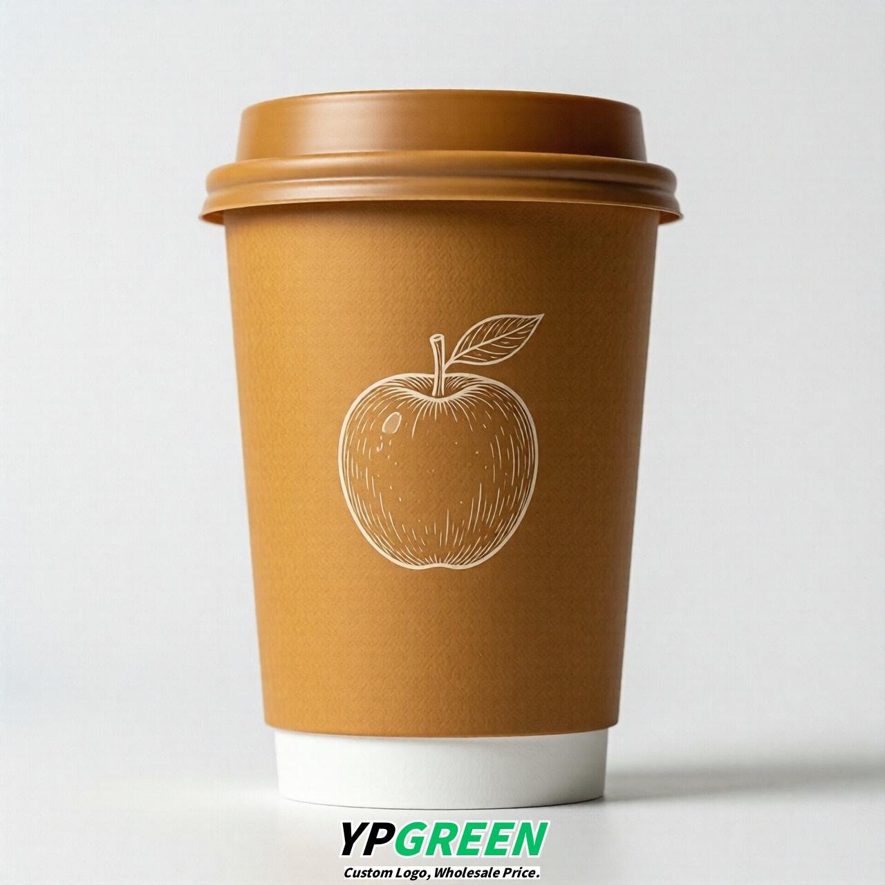Amber Fruits Paper Cups with Lids 8-24oz