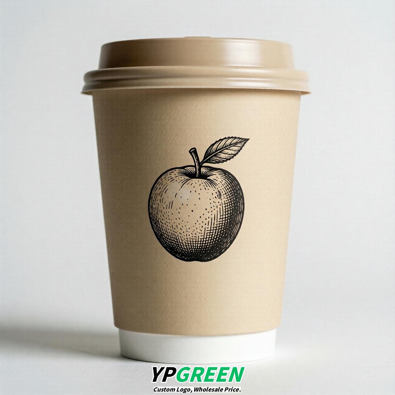 Champagne Fruits Paper Cups with Lids 8-24oz