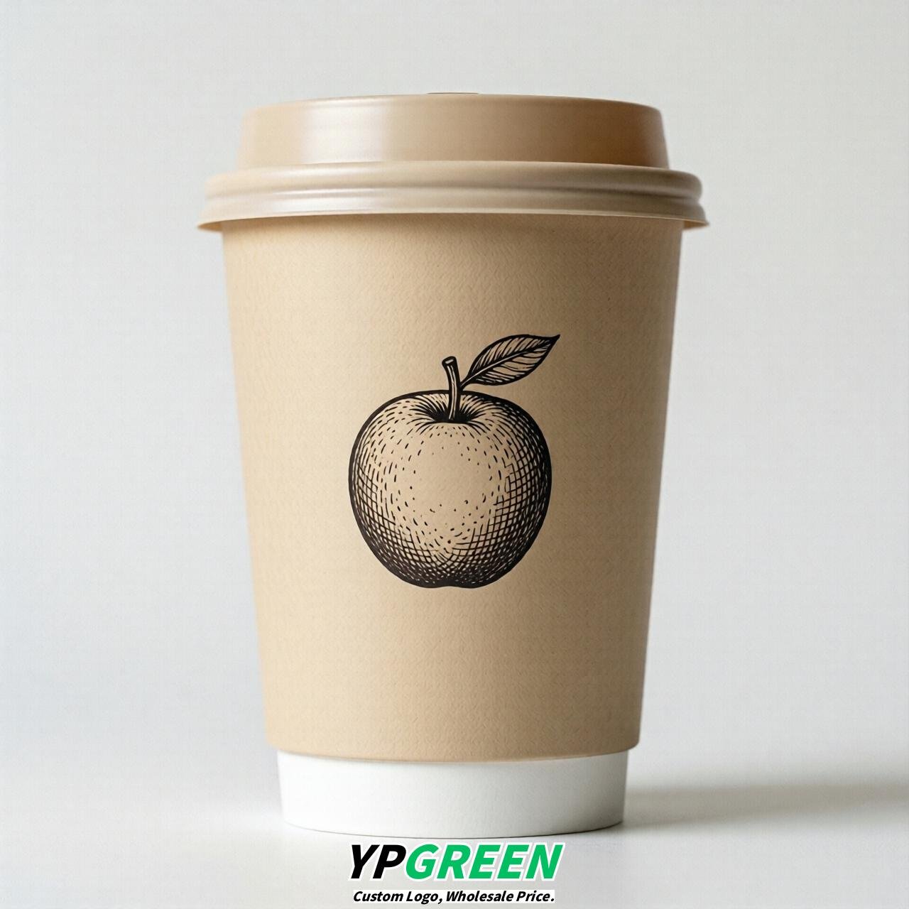 Champagne Fruits Paper Cups with Lids 8-24oz