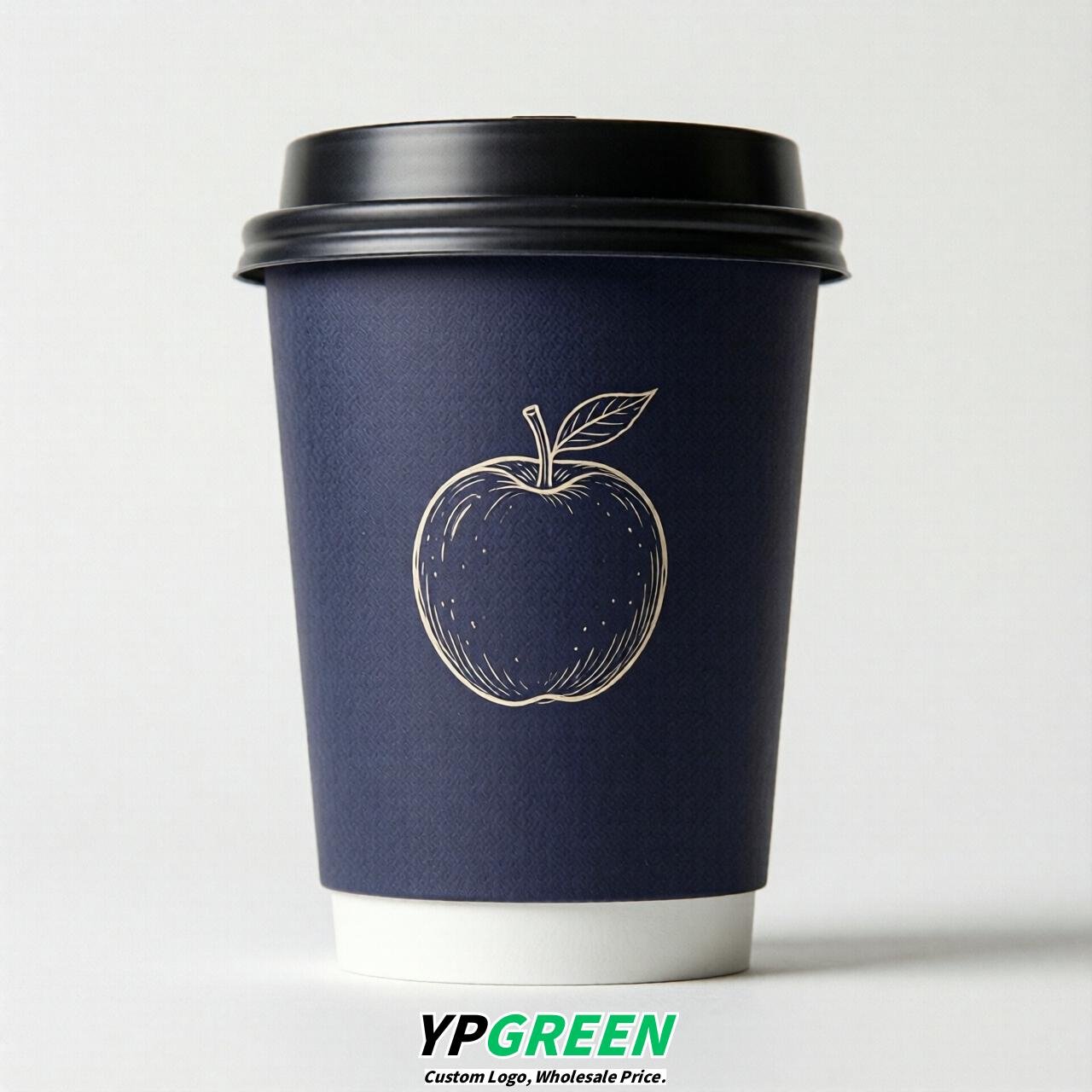 Indigo Fruits Paper Cups with Lids 8-24oz