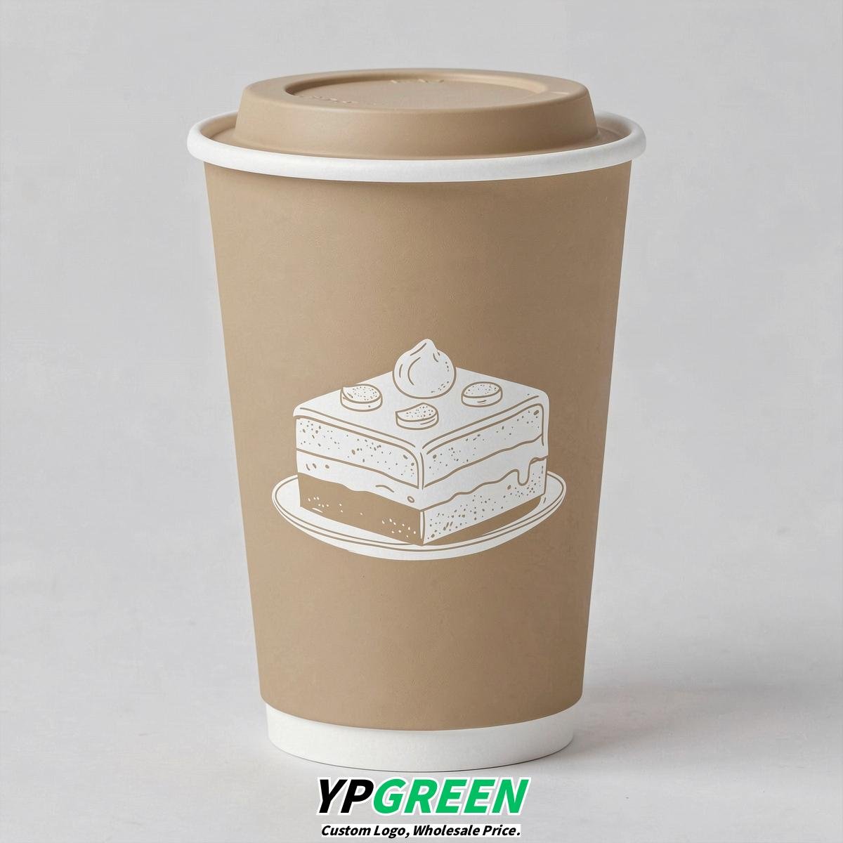 Oatmeal Paper Cups with Desserts Design 8-24oz Oatmeal Paper Cups with Desserts Design 8-24oz
