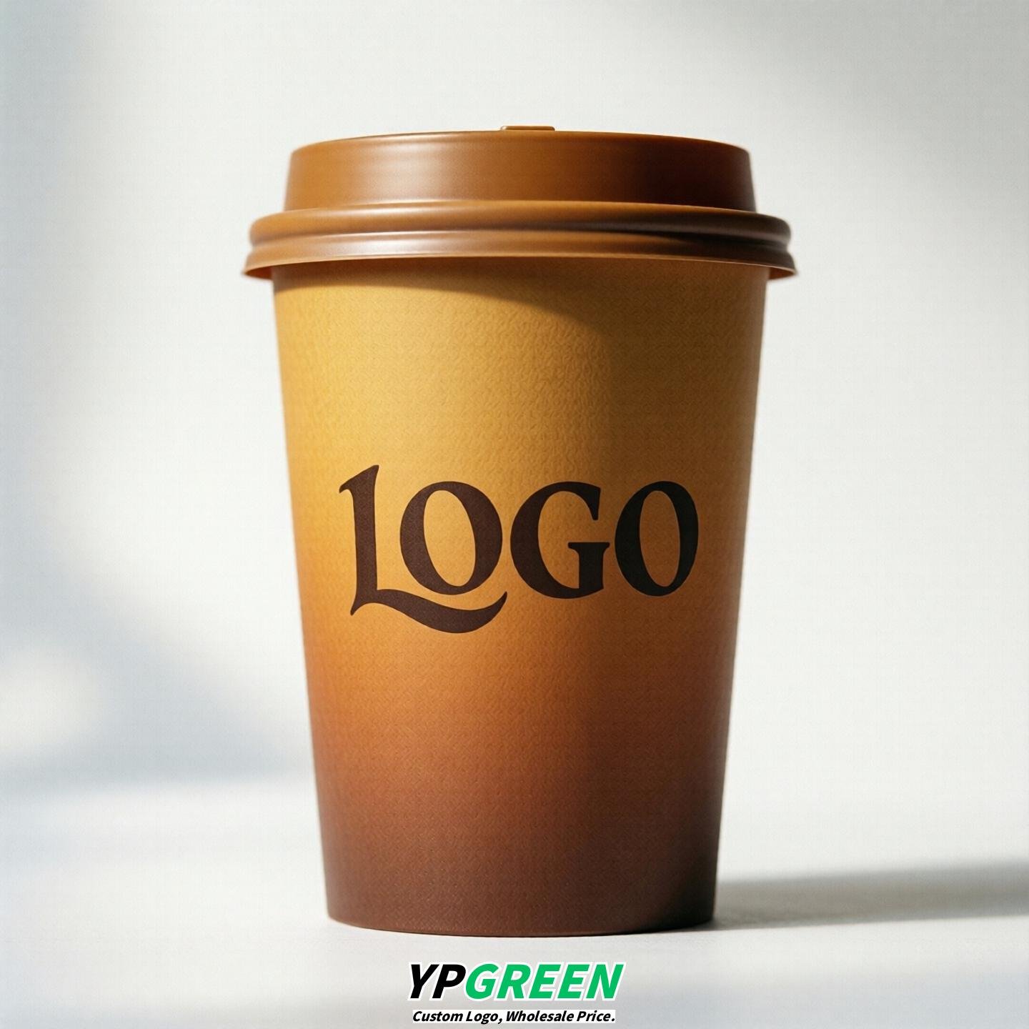 Amber Gradient Paper Cups 8oz/10oz/12oz/16oz/20oz/22oz